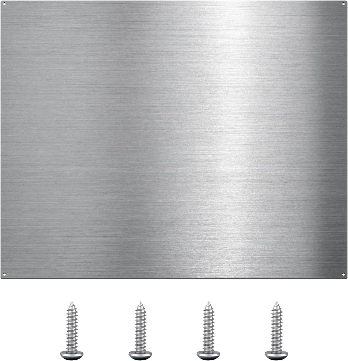 30" x 24" Stainless Steel Stove Backsplash Panel - Ultra Thin Flush Mount Splash Guard for Kitchen Wall | Easy Install with Pre-Drilled Holes | Heat & Stain Resistant Metal Backsplash Behind Cooktop