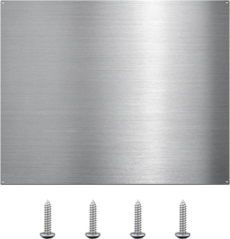 30" x 24" Stainless Steel Stove Backsplash Panel - Ultra Thin Flush Mount Splash Guard for Kitchen Wall | Easy Install with Pre-Drilled Holes | Heat & Stain Resistant Metal Backsplash Behind Cooktop