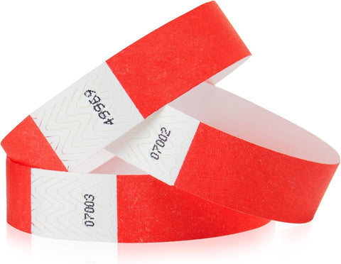 500 WristCo Tyvek Wristbands for Events – 500 Count, 5-Color Variety Pack – Tamper-Proof Design Prevents Reuse – Premium-Grade Bracelets for Hospital & Medical ID, Party, VIP Identification