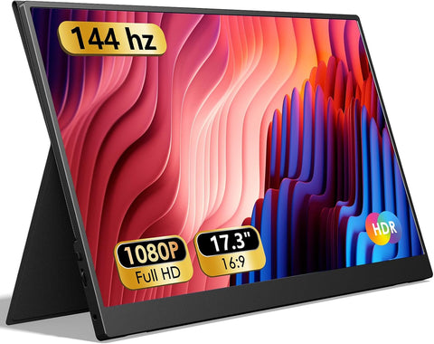 15.6inch Portable Monitor,1080P USB-C HDMI Second External Monitor for Laptop,PC,Mac Phone,PS,Xbox,Swich,IPS Ultra-Thin Zero Frame Gaming Display/Premium Smart Cover