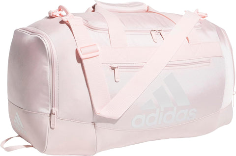 adidas Unisex Defender 4.0 Gym Duffel Bag for Men and Women, Black/White, Medium (66L)