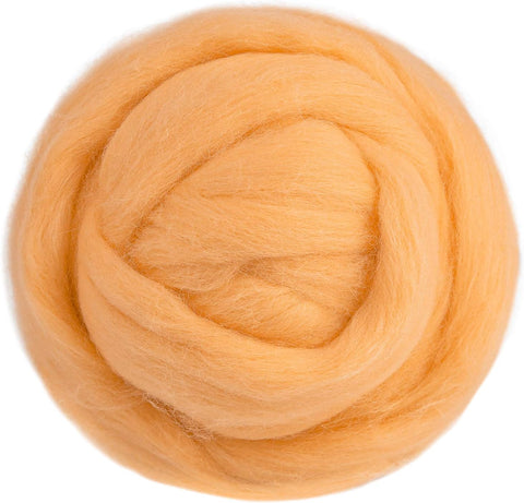 3.53oz Wool Roving Yarn, Wool Felting Supplies, Pure Wools, Chunky Yarn, Spinning Wool Roving for Needle Felting Wet Felting DIY Hand Spinning (White)