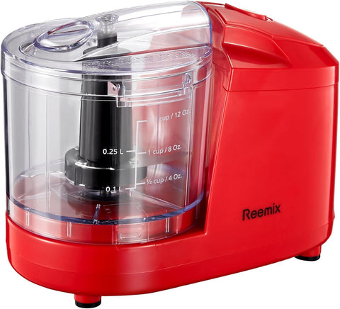 1.5-Cup One-Touch Electric Food Chopper, 100W Mini Food Processor Meat Grinder, Mix, Chop, Mince and Blend Vegetables, Fruits, Nuts, Meats, Stainless Steel Blade (Black)