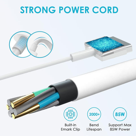 85W Mac Book Pro Charger, Replacement AC 85w 2T-Tip Connector Power Adapter,Laptop Charger Compatible with MacBook pro & Mac Book Pro 13 inch-15 inch Retina After Mid 2012