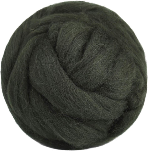 3.53oz Wool Roving Yarn, Wool Felting Supplies, Pure Wools, Chunky Yarn, Spinning Wool Roving for Needle Felting Wet Felting DIY Hand Spinning (White)