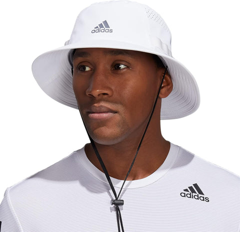 adidas Men's Victory Bucket Hat outdoors and sideline wide brim style for sun protection