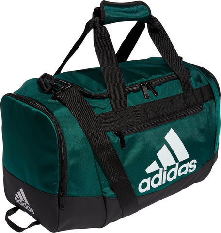 adidas Unisex Defender 4.0 Gym Duffel Bag for Men and Women, Black/White, Medium (66L)
