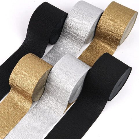 8 Crepe Paper Streamers Rolls, 656ft Pack of Unique 8 Rainbow Streamers Party Decorations, Birthday Streamers, Party Streamers for Wedding Decoration (1.8 inch x 82 ft/Roll)