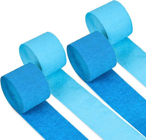 8 Crepe Paper Streamers Rolls, 656ft Pack of Unique 8 Rainbow Streamers Party Decorations, Birthday Streamers, Party Streamers for Wedding Decoration (1.8 inch x 82 ft/Roll)