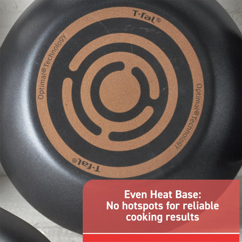 T-fal Signature Non Stick Sauce Pan w/Glass Lid 3 Quart, Oven Broiler Safe 350F, Scratch Resistant, Comfortable handle, Versatile & Convenient, Cookware, Pots and Pans, Dishwasher Safe, Black