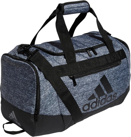 adidas Unisex Defender 4.0 Gym Duffel Bag for Men and Women, Black/White, Medium (66L)