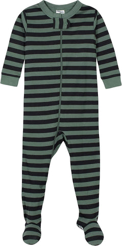 4-Pack Boys Safari Animals & Crab Snug Fit Footed Cotton Pajamas