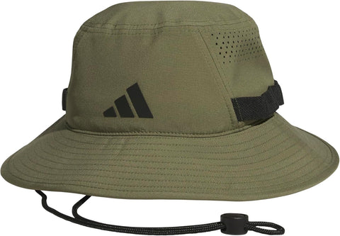adidas Men's Victory Bucket Hat outdoors and sideline wide brim style for sun protection