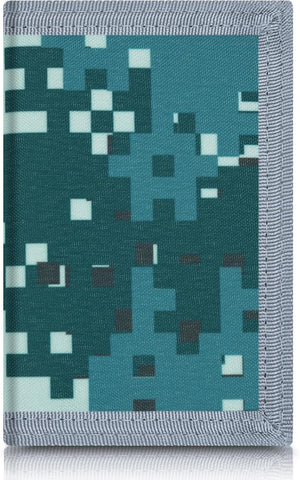 AI-DEE RFID Trifold Canvas Outdoor Sports Wallet for Kids - Front Pocket Wallet with Magic Sticker