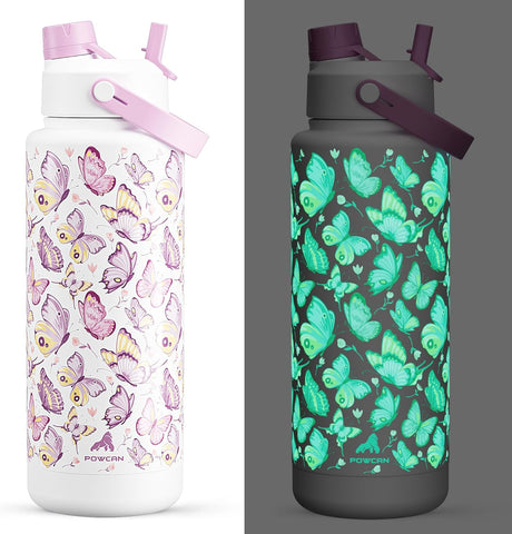 26 oz Insulated Water Bottle with 2-in-1 Straw and Spout Lid, Keep Cold 24H, Leak-Proof, Fits in Car Cup Holder, Stainless Steel Water Bottle for Sports, Travel, and School (Cotton Candy)