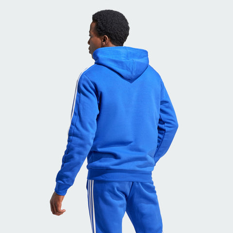 adidas Men's Essentials Fleece 3-stripes Hoodie, Semi Lucid Blue, XX-Small