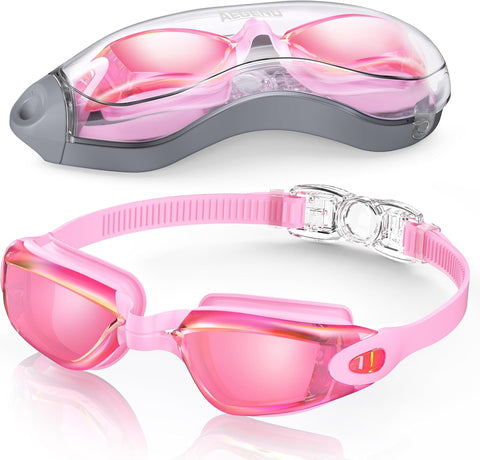 Aegend Swim Goggles, Swimming Goggles No Leaking Full Protection Adult Men Women Youth