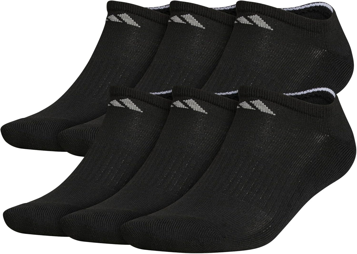 adidas Calcetines deportivos acolchados para hombre, paquete de 6, no visibles, para hombre