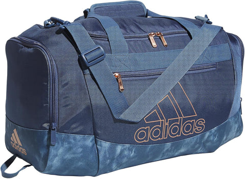 adidas Unisex Defender 4.0 Gym Duffel Bag for Men and Women, Black/White, Medium (66L)