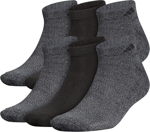adidas Men's Athletic Cushioned Low Cut Socks with Arch Compression for a Secure Fit (6-Pair)