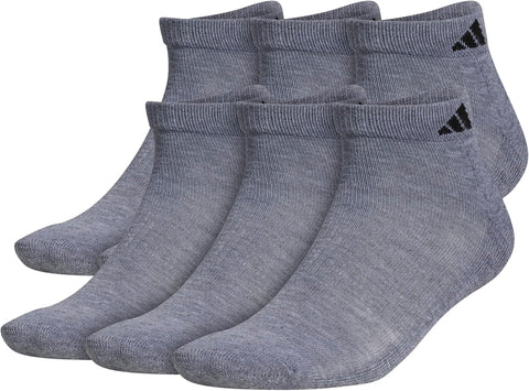 adidas Men's Athletic Cushioned Low Cut Socks with Arch Compression for a Secure Fit (6-Pair)