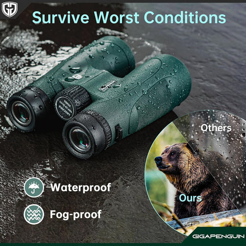 15x52 HD Binoculars for Adults High Powered with Upgraded Phone Adapter - Large View Binoculars with Clear Low Light Vision - Lightweight Waterproof Binocular for Bird Watching Travel Hunting Cruise
