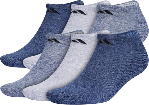 adidas Calcetines deportivos acolchados para hombre, paquete de 6, no visibles, para hombre